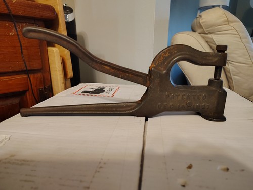 Vtg antique riveting machine - vtg,