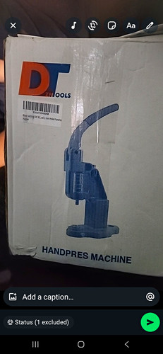 Handpres machine rivet - dt,